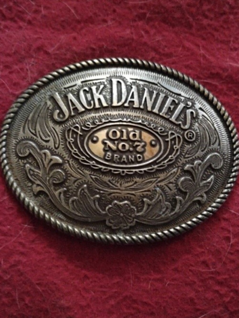 Vintage Jack Daniels Old No.7 2005 Western Cowboy Cowgirl Belt Buckle 5008JD